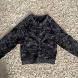 Gymshark Cropped Camo Long Sleeve Top